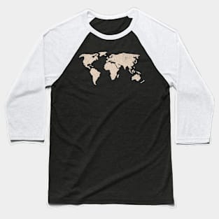 World Map Baseball T-Shirt